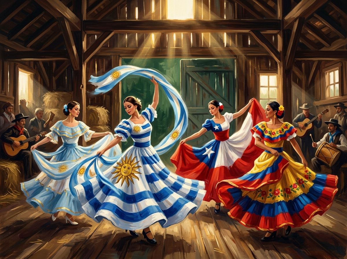 Danza folklórica sobre el escenario